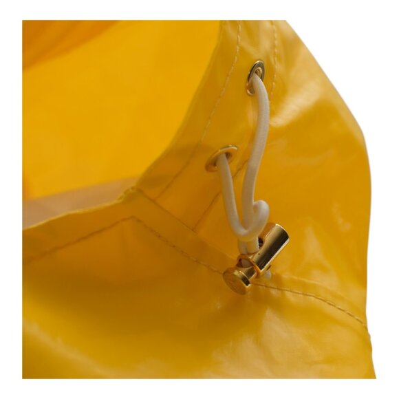 MONCLER Palma yellow Giubbotto light raincoat jacket with hood size 4 - Picture 4 of 11